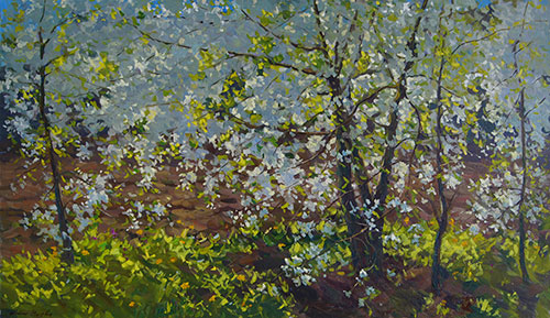 Художник Антон Вырво. Картина Живопись Пейзаж. Пора цветения. 2014, 70 x 120 см, холст масло